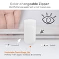 thumbnail image 3 of Heavy Duty Transparent Zippered Garment Storage Organizer For Travel College Dorm Home Use Clothing Protector Bags, 3 of 6