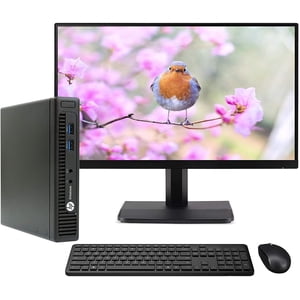 "HP EliteDesk 800 G1 Petit ordinateur PC, Intel Core i5 Processeur, 16GB - Oui. 500GB SSD, BTO Clavier sans fil & Souris, Wifi, Bluetooth, Nouveau Bto 23,8" FHD LED Surveillez, gagnez 10 Pro (Renouvelé)"