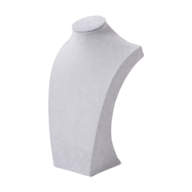 KLKCMS Necklace Display Stand Display Necklace Mannequin for Business Selling Gray 30cm Height