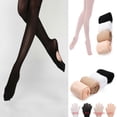 thumbnail image 2 of Kids & Adults Girls Convertible Tights Dance Stocking Socks Ballet Pantyhose, 2 of 4