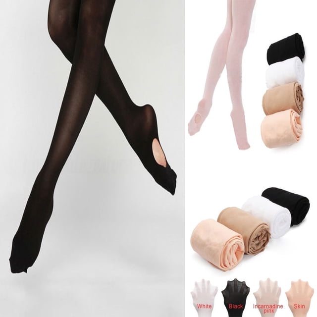 Collants Convertibles pour Filles Enfants et Adultes, Bas de Danse, Chaussettes, Collants de Ballet