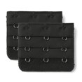 thumbnail image 1 of INSPIRE CHIC Rallonges de Soutien-Gorge pour Femmes à 3 Crochets 3 Rangées Bretelle de Soutien-Gorge Extensible Boucle Crochets Bande de Soutien-Gorge Noir 2, 1 of 5