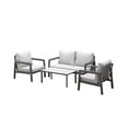 thumbnail image 1 of Boston Aluminum Patio Sectional Set, Grey, 1 of 11