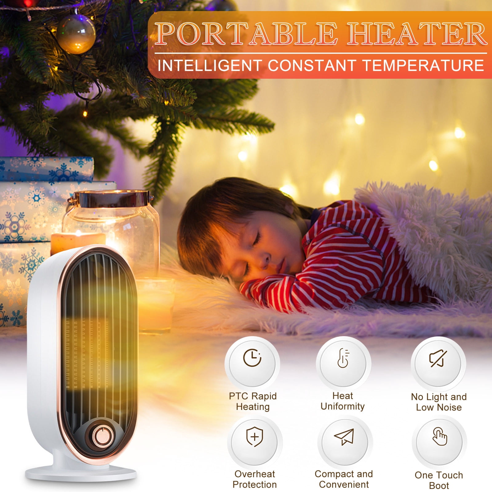 PEONAVET Winter Heater Winter Heater Portable Space Heaters Office Desk Heaters Small Heaters with Overheat Protection