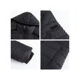 thumbnail image 2 of Innerwin Hooded Coats Solid Color Women Down Winter Long Sleeve Lightweight Puffer Jacket Black L, 2 of 7