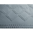 thumbnail image 4 of Swift Home Diamond Textured Soft Touch Duvet Cover Set, All Season Bedding with Zipper Closure, Includes Pillow Shams, King, Blue, 4 of 5
