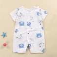 thumbnail image 1 of JDQJBZ Baby Boy Romper Summer Clothes Short Sleeve Bodysuit Newborn, 1 of 1