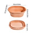 thumbnail image 3 of JASKFLY Plastic Washbasin Foldable Collapsible Wash Basin 9.84 x 8.86 x 3.35 Inch Portable Dish Pan, 3 of 8