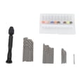 thumbnail image 2 of Twist Drill Set, 57 Pieces Hand Drill Bits Set PCB Mini Drill Bits Notched Grip  For RC Car Repair Use, 2 of 8