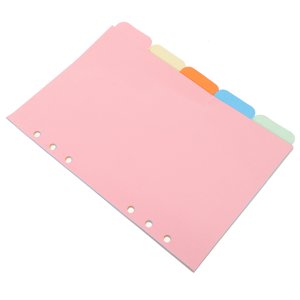 BESTYASH Effacer les diviseurs Binder Divider Couleur assorties PP Binder Organisation pour la gestion de projets 1 ensemble