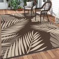 thumbnail image 1 of Outdoor Rug  for Patios   Reversible Outdoor Plastic Straw Camping Rug Carpet  Large Area Rugs Mats for RV  Camper  Deck  Balcony  Porch  Backyard  Beach  Picnic. Leaf, 1 of 7