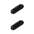 thumbnail image 3 of braveheart Silicone Cable Winder Desktop Management Clip Cable Holders Cable Organizer Good black 2Set, 3 of 6