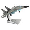 thumbnail image 1 of Maquette d'Avion de Chasse J-16 Réaliste à l'Échelle 1/100 en Métal Moulé sous Pression avec Support d'Exposition pour Avion de Chasse, 1 of 9