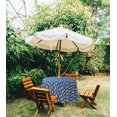 thumbnail image 2 of Vargottam Indoor/OutdoorRoundTablecloth 58 InchTablecloth With Umbrella Hole & Zip, Waterproof TableCloth, TableCovers For Backyard Table -Royal Blue, 2 of 7