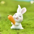 thumbnail image 2 of Small Cute Rabbit Gardening Succulents Resin Decorative Ornaments, 2 of 3
