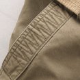 thumbnail image 3 of RXIRUCGD Men's Solid Color Multi-pocket Washed Cargo Pants Outdoor Casual Pants, Khaki, Size: S, 3 of 8