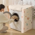 thumbnail image 4 of XYAIYT Water Proof Washing Machine Cover Soft Skin Friendly Fabric Three Sided Protection Long Lasting and Easy to Clean Suit Various Brands and Models Ventilated Design 14.17x11.8x4.72 in, 4 of 6