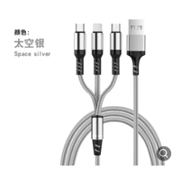 Charging Cable 3-in-1 Mobile Phone Charging braided charging cable phone Cord Phone Braided Outer Layer USB Cable 2.8A, Red