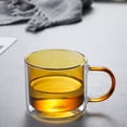 thumbnail image 4 of Dvkptbk Colorful Glass Cups Double-Layered Colored Glass Cup Home Essentials, 4 of 6