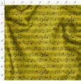 thumbnail image 4 of Soimoi Yellow Rayon Crepe Fabric Notes Musical Instrument Print Fabric by the Yard 46 Inch Wide, 4 of 5