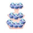 thumbnail image 4 of Gkeoshab Rack 3-Tier Cardboard Cupcake Stand Dessert Tower Treat Stacker Platter Food Display Home & Garden, 4 of 4