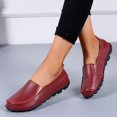 thumbnail image 3 of B91xZ Mocassin Tricoté pour Femmes Confortable Bout Rond Fermé Ballerines Chaussures de Soirée Décontractées Formelles Mariage Danse, Vin 9, 3 of 5