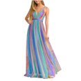 thumbnail image 2 of TIMIFIS Roses Robe d'Été Décontractée Ample pour Femme Longue Robe Sans Manches Fendue Robes Maxi Robes d'Invitée de Mariage Robe d'Été à Fleurs Robes de Plage Décontractées Robe T-Shirt Décontractée Été, 2 of 6