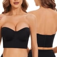 thumbnail image 2 of MIASHUI Bras for Women Low Back Strapless Bra Push Up Bra, 2 of 9