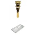 thumbnail image 1 of American Imaginations 31.89-in. W 3H4-in. Ceramic Top Set In White Color - Overflow Drain Incl. AI-30772, 1 of 9
