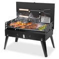 thumbnail image 1 of GPCT Portable Charcoal Grill Foldable BBQ Suitcase Grill Shelf, 1 of 8