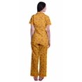thumbnail image 4 of Moomaya Ensemble de Pyjama à Manches Courtes Imprimé pour Femmes Chemise de Nuit Boutonnée Imprimée, 4 of 6