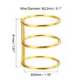 thumbnail image 2 of Unique Bargains 1.18' Dia. 3 Circle Detachable Metal Binder Rings Loose Leaf Rings, Gold Tone 6 Pack, 2 of 6