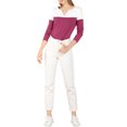 thumbnail image 2 of Unique Bargains T-Shirt Casual à Manches Longues à Col en V pour Femmes, 2 of 6