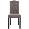 thumbnail image 2 of vidaXL Dining Chairs 4 pcs Taupe Fabric, 2 of 5