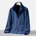 thumbnail image 1 of Veste en Molleton Polaire à Fermeture Éclair Intégrale Double Face pour Hommes avec Doublure Sherpa, 1 of 7