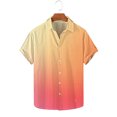 thumbnail image 2 of Plebaso Button down Shirts for Men Short Sleeve Summer Beach Shirts Fashion Gradient Color Mens Shirts, 2 of 5