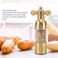 thumbnail image 3 of Pepper Mill Professional Refillable Ceramic Rotor Coarseness Adjustable Manual Pepper Salt Grinder for Kitchen Fine Crafted, 3 of 8