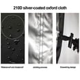 thumbnail image 4 of LEFU for Oxford Cloth Billiard Pool Table Cover 210D Waterproof Dust Protector for 287x155x82CM Outdoor Tables with Drawstring Heavy Duty Silver Undercoating Black, 4 of 9