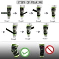 thumbnail image 2 of Yeacher 1PCS Adjustable Knee Support Knee C-ompression Sleeve Brace Double Compression Band Breathable Design for Running Basketball Baseball Hiking Sport Activities, 2 of 7
