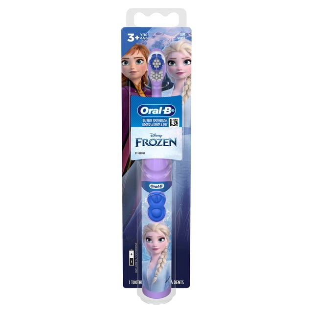 Oral-B Kid's Battery Toothbrush featuring Disney's Frozen, Soft Bristles, for Kids 3+