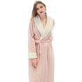 thumbnail image 3 of Youkk Polyester Wrap Yourself In Comfort With Full Length Bathrobe Unique Soft And Warm Wide Range Of Uses pink L, 3 of 6