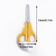 thumbnail image 2 of D Kids Ruler Scissors Safety Blades With Measurement Marks Crafting School Supplies Office Tool Pvc Protective Case 0.06Lb, 2 of 2