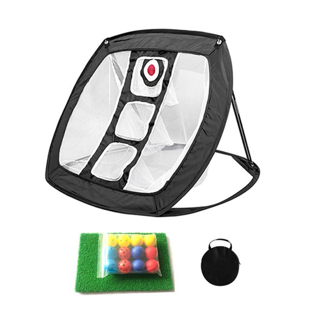 Langgg Filet d'Entraînement de Golf Pliable pour Pelouses Arrière-Cour Aides au Train Réutilisable Extérieur Intérieur Cage de Pratique Support Tige Accessoires Type 5