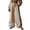 Beige-wide leg trousers, variant on YFNNUP Wide Leg Pants for Women Elastic Waist Palazzo Trouser Lightweight Baggy Trousers Casual Drawstring Trousers Blue L