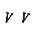 thumbnail image 1 of relayinert Durable And Rustproof Metal House Number Plaque Impeccable Door Decoration Easy To Install Metal Letters House Numbers B17--V 2Set, 1 of 6