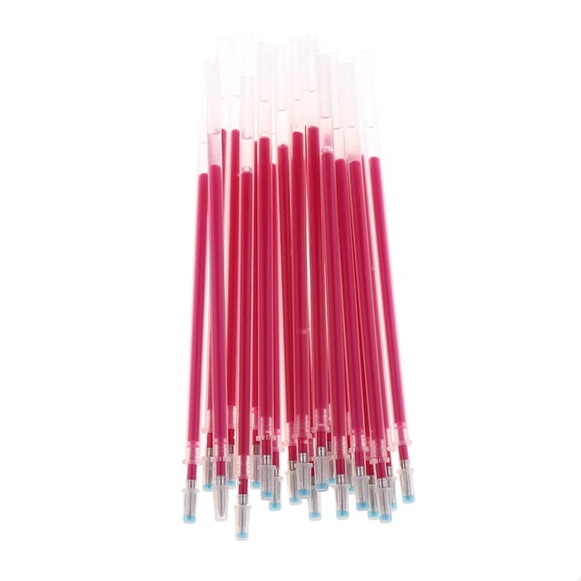 veasfak 20 Pieces High Temperature Disappearance Leather Garment Marker Pen Red 20Pcs Red