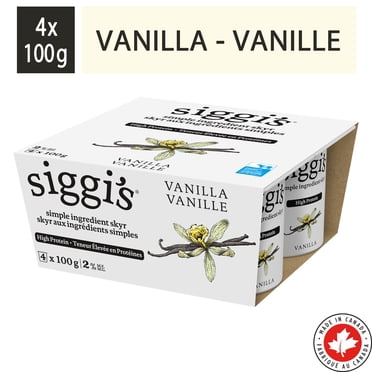 siggi's Yogourt skyr vanille 2 %, teneur élevée en protéines , 4 x 100g