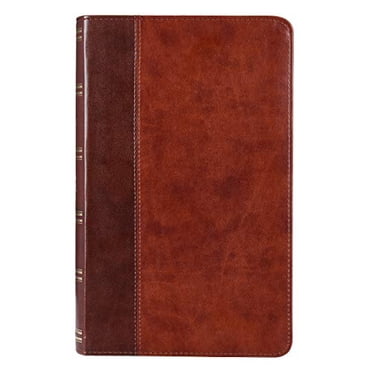 Bible Sainte : KJV Édition Imprimée Géante : Deux Tons Tan / Marron (King James Bible)