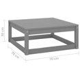 thumbnail image 4 of vidaXL Garden Footstool 70x70x30 cm Grey Solid Wood Pine, 4 of 4