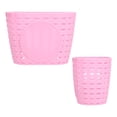 thumbnail image 4 of Handlebar Basket, Plastic Children Bike Basket  For Children's Bicycle For Scooters Pink, 4 of 8